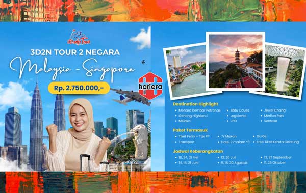 Mulai 2 Jutaan Sudah Bisa Tour ke Malaysia – Singapore