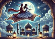 Download Gratis Gambar Mewarnai Aladin dan Jasmine