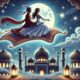 Download Gambar Mewarnai Aladin dan Jasmine